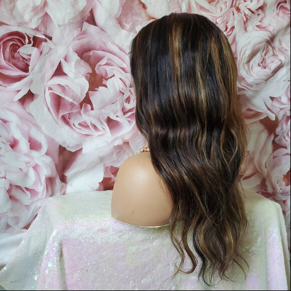 100% virgin Human Hair highlighted closure wig 22 main image 9